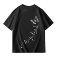 thumbnail image 4 of EnJoCho Toddler Girls Short Sleeve T Shirts Girls Casual Crewneck Short Sleeve T Shirts Kids Loose Soft Oversized Tops, Tees Blouses, 4 of 5