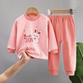 thumbnail image 2 of UAYOTSE Boys Pajamas Toddler Boys Long Sleeve Cotton Kids Sleepwear Sets,Sizes 5-6 Years, 2 of 3