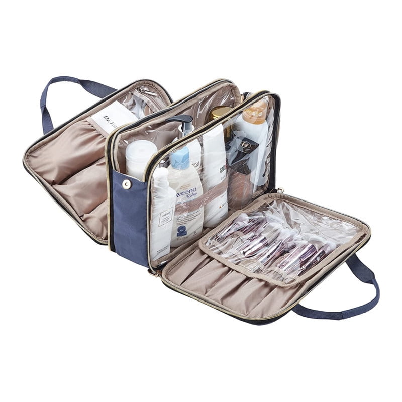 Trousse De Toilette De Voyage Dopp Kit - Kit De Toilette Femme Homme Sunflake Sinterklaas Noel Gift Zwart