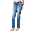 thumbnail image 3 of WallFlower Women's Luscious Curvy Bootcut Mid-Rise Insta Stretch Juniors Jeans (Standard and Plus), 3 of 5