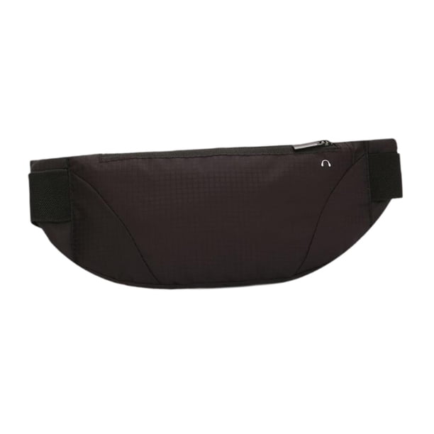 Riñonera con correa ajustable para viajes, camping y pesca. Negro
