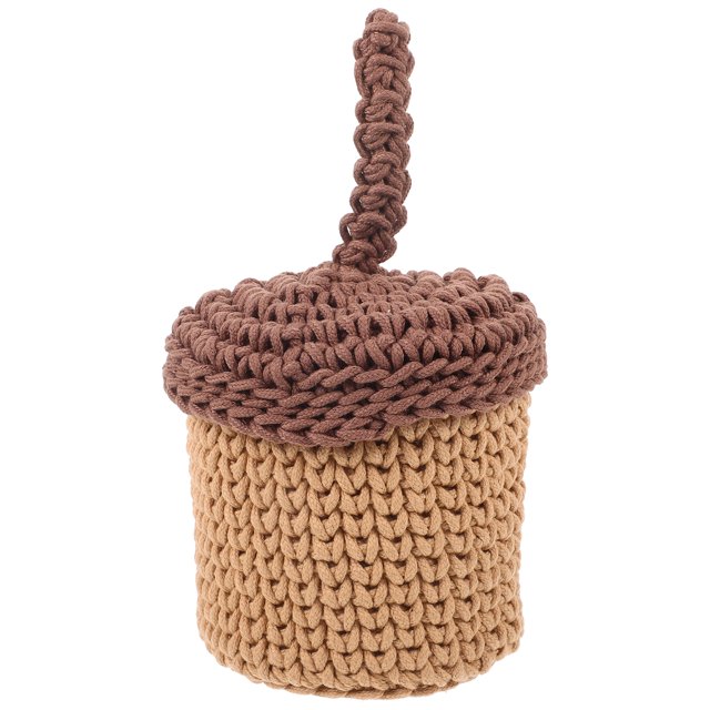 GOOHOCHY Maceta tejida, caja de almacenamiento tejida, cesta tejida para artículos diversos, organizador de almacenamiento de mesa, cesta tejida