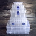 thumbnail image 2 of U8MO 8/10/15/24/36 Removable Compartment Organizer Container Bead Storage Plastic Box-6# 36 Grids, 2 of 6