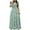 Green, variant on gakvbuo Summer Dress For Women Maxi Dress T-Shirt Dress Ladies Women Short Sleeve Round-Neck Dress Printed Long Dresses Pocket
