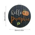 thumbnail image 3 of Hello Pumpkin Door Hanger Fall Welcome Sign, Rustic Pumpkins Housewarming Gift Front Wreath Home Porch Decor for Home Door Office Garden Farmhouse, 3 of 7