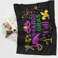 thumbnail image 6 of Sigee Mardi Gras with Flamingo for Pet Blanket for Dog Cat Puppy Blanket Cat Blankets for Small and Medium Pets-Medium, 6 of 8