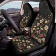 thumbnail image 4 of POLERO Polyester Automobile Seats Protector Pad Mat for Automotive, Washable Interior Decor Car Seat Covers, Flowers Design, 4 of 12