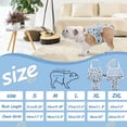 thumbnail image 3 of Dog Diapers Female Washable Sanitary Pantie with Adjustable Suspender, Reusable Doggie Diapers for Male Dogs in Heat, Cotton Puppy Pet Period Panties Dog Underwear, 3 of 6