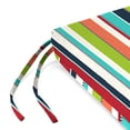 thumbnail image 4 of 17" x 19" Rectangular Outdoor Chair Pad Seat Cushion with Ties (2 Pack), 4 of 8
