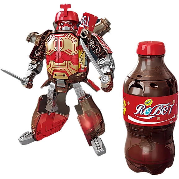 Beverage Bottles Deformation Robot Toys, Soda Can Transforming Robot Toys for Kids Gift, Creative Soda Deformation Figures for Boys, Birthday Christmas Choice for Boyfriend