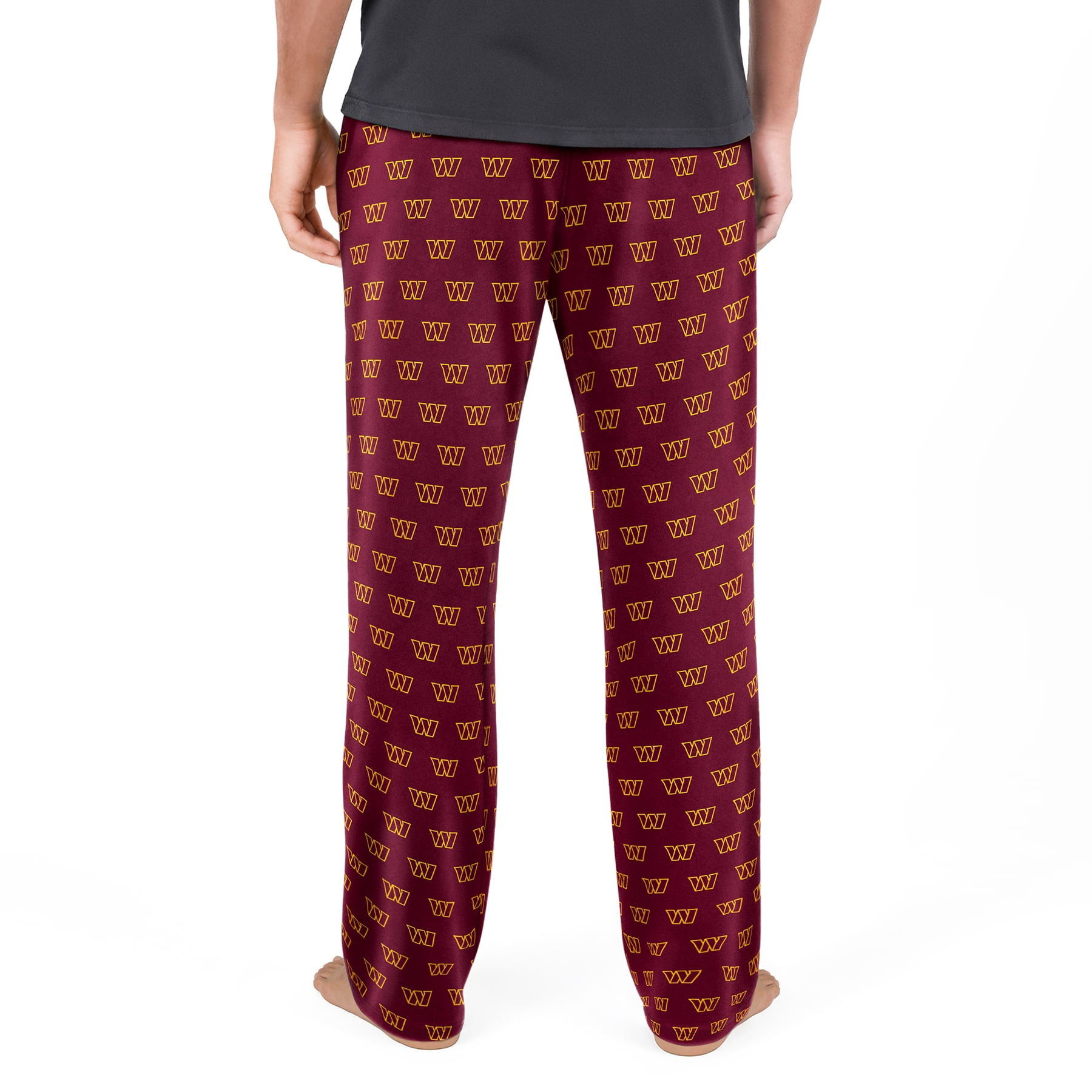 NFL Mens Washington Commanders All Over Print Pajama Pants