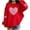 Red, variant on Girl's Love Heart T-Shirt Loose Fit Crewneck Sweashirt Graphic Print Tee Tops Valentine's Day Tops Happy Family Festival Gifts Pink 2-3 Years