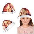 thumbnail image 1 of Gorro de Papá Noel de peluche para niños y adolescentes de 4 a 12 años de KC Chiefss, gorro navideño para niños y niñas, regalo para fiestas navideñas, protección contra el frío y calidez, 1 of 7