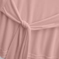 thumbnail image 4 of JGGSPWM Chemises pour Femmes à Manches Longues, Hauts Courts à Nouer devant, T-Shirt Uni Doux et Respirant à Col Rond pour Sport, Entraînement, Tenues Athlétiques Rose G, 4 of 5
