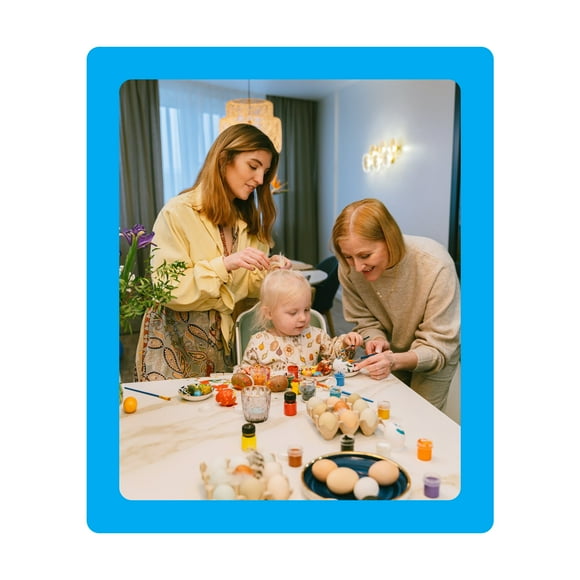 6 Inch Magnetic Picture Frame Self Adhesive DIY Collage Photo Frame for Refrigerator Glass Window Door Cubicle Tile Wall