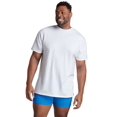 thumbnail image 3 of Fruit Of The Loom T-Shirts à Col Rond Blancs pour Hommes Classic - Lot de 6, 2XLT, Blanc, 3 of 4