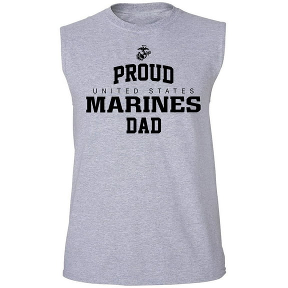 Proud Marines DAD Adult Sleeveless Tee