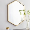 thumbnail image 2 of Marcellyn Mirror with metal gold frame, 2 of 3