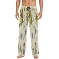 thumbnail image 2 of Bees with Sunflowers Men's Pajama Pants Lightweight Sleepwear Bottom Lounge Pants, 2 of 6