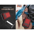 thumbnail image 5 of Airpods Pro 2/Pro Case Lock with Cleaner kit&Replacement Ear Tips(S/M/L), Rugged AirPod Pro 2nd/1st Generation Protective Cover for iPod Pro Gen 2023/2022/2019 with Keychain, Black/Red, 5 of 7