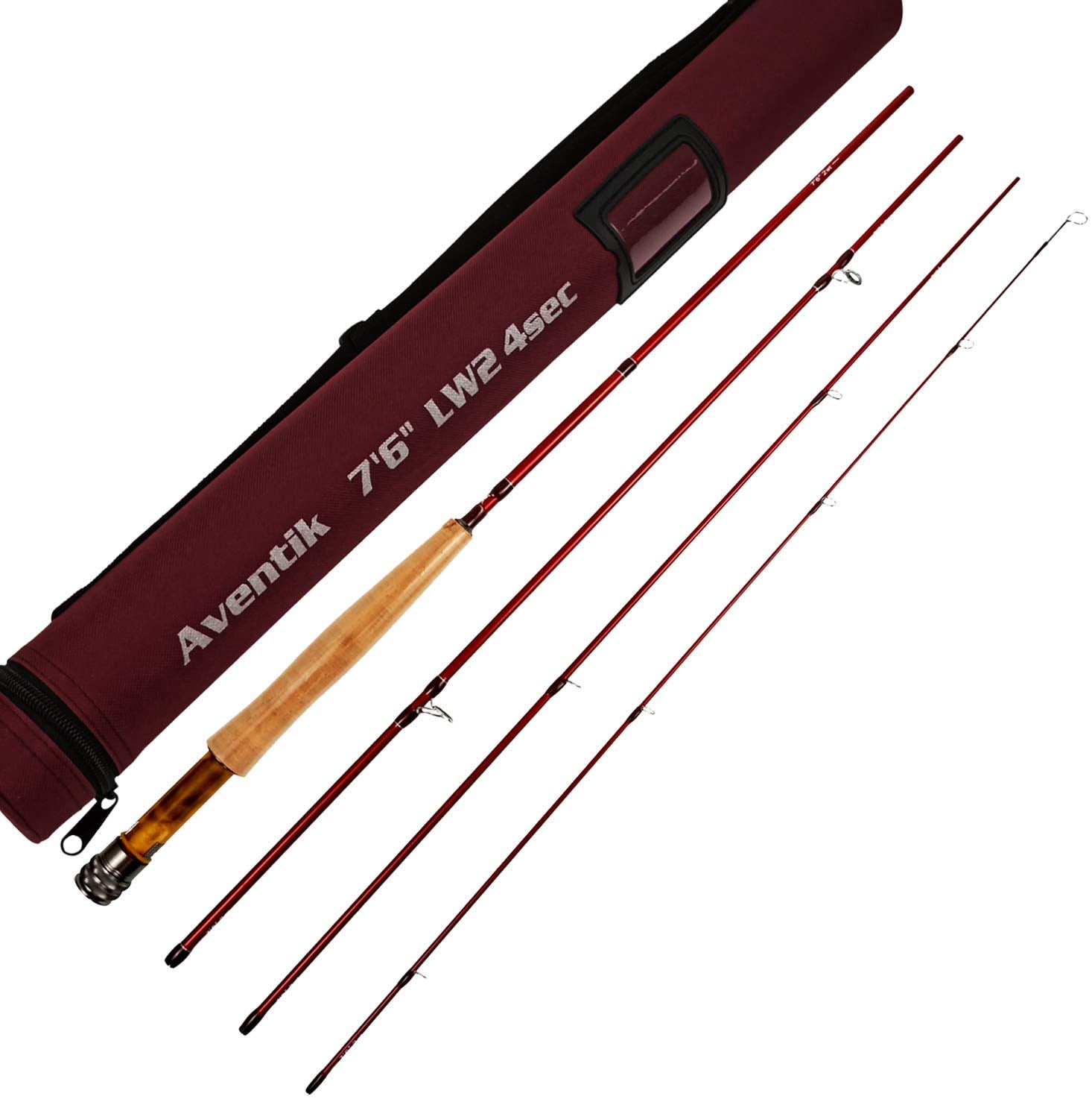 Aventik Z Short & Light Ultra Light IM12 Fly Rods 7'6'' LW2, 8'0'' LW3, 8'6'' LW4, All in 4
