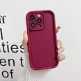 thumbnail image 2 of Compatible with iPhone 13 Pro Max Case, Slim Soft Gel Rubber TPU Material, Full Camera Protection, Shockproof Protective Phone Case for Women Girls Boys (Red Wine), 2 of 13