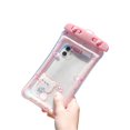 thumbnail image 1 of Transparent Removal Lanyard Mobile Phone Pouch Air Cushion Edge Cute Cartoon Print Mobile Phone Water Proof Bag for Swimming, 1 of 8