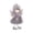 Gray, variant on M Buder Angel with Wings Christmas Tree Pendants Ornament Plush Antlers Hanging Decor, Gray, 5.12 inches / 13 cm
