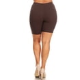 thumbnail image 3 of Women's Plus Size Casual Basic Solid Biker Shorts Pants, 3 of 4