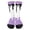 Purple, variant on Unisex Melting Print Socks Crew Pattern Colorful Paint Socks Fun Cute Casual Ankle Socks
