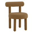 thumbnail image 1 of TOV Furniture Chaise d'Appoint en Velours Cognac Carmel, 1 of 6