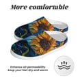 thumbnail image 6 of Kdxio Starry Night Sunflower Field Women's Men's Slippers Plush Slip-On House Slipper for Winter Indoor Soft Cushion Non-slip Fluffy Slides Slippers-35/36, 6 of 7