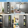 thumbnail image 2 of SUPEER Metal Storage Locker Cabinet for School Office Gym Bedroom, 6 Doors Steel Storage Locker Cabinet for Employees,Industrial Storage Locker with 6 Shelves,Assembly Required (Dark Gray), 2 of 7