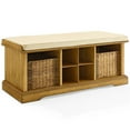 thumbnail image 1 of Crosley Furniture Brennan Solid Wood Entryway Bench/Wicker Baskets in Natural, 1 of 5