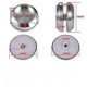 thumbnail image 2 of 1 pair Sliding door handles (closed) 58 mm brushed stainless steel for glass doors, 2 of 4