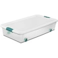 Sterilite 56 Quart Latching Stackable Under Bed or Closet Storage Box