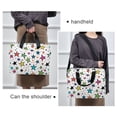 thumbnail image 6 of FORMRS 16" Laptop Bag Carrying Sleeve Case with Handle Travel Shoulder Briefcase, Green Stars, 6 of 8