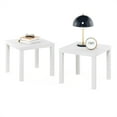 thumbnail image 2 of Furinno Classic Homey Square Side Table, Set of 2, White, 2 of 6