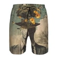 thumbnail image 3 of Vsdgher Surreal Floral Mindscape Men's Beach Shorts, Surfing shorts, Swim trunks, Quick Dry Swim Trunks for Surfing Beach Fun -3X-Large, 3 of 6