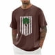 thumbnail image 1 of Tops para hombre, blusas y camisas de cuello redondo y manga corta para hombre, blusas casuales de moda con cuello redondo y manga corta para hombre, blusas para hombre, 1 of 3