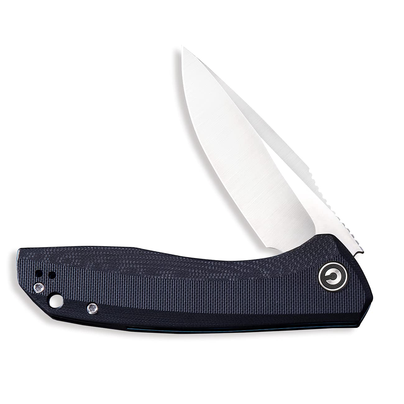 CIVIVI Pocket Knife Folding Knife Black G10 Handle Satin Finished 9Cr18MoV Blade Baklash C801C