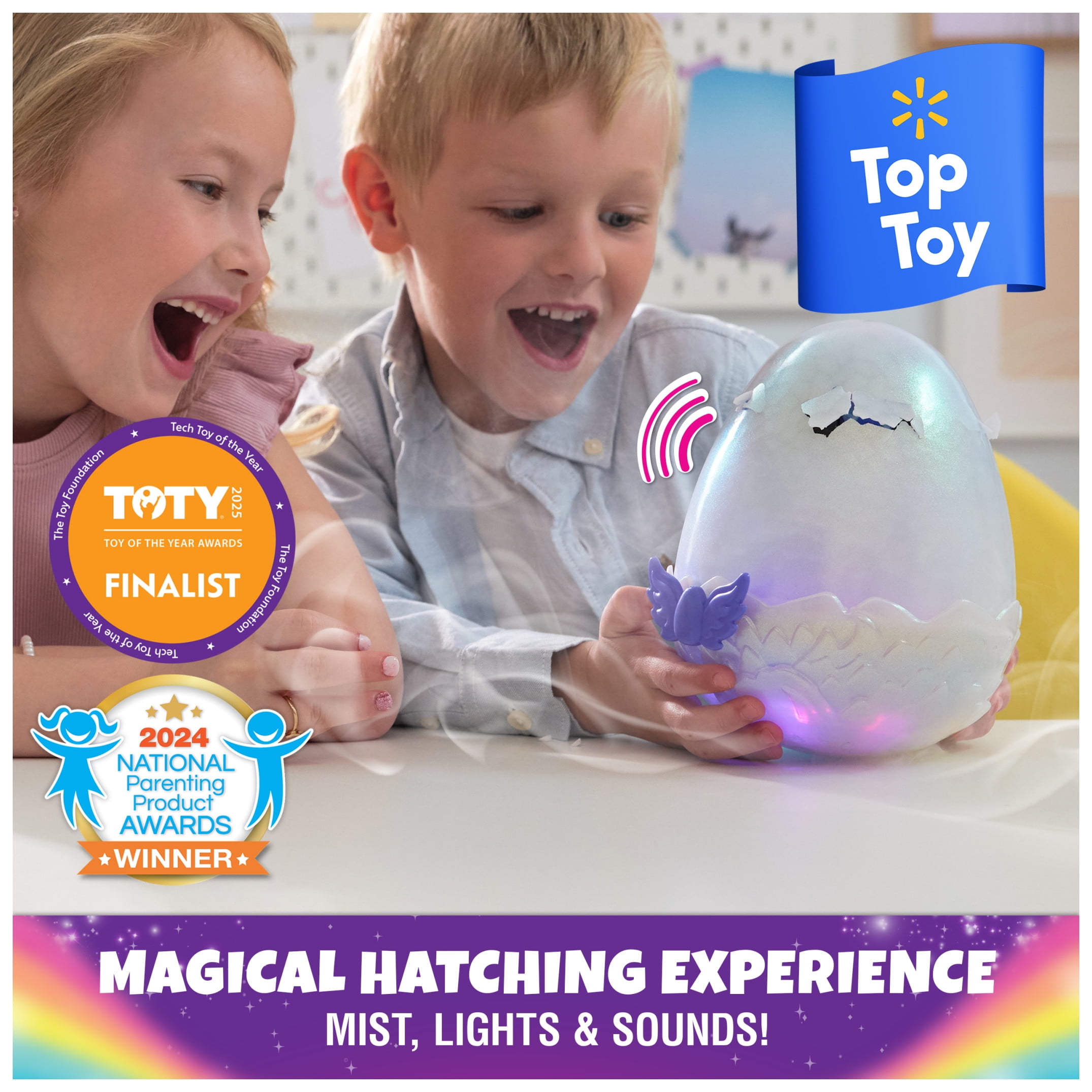 Hatchimals Alive, Mystery Hatch 6.5-inch Draggle Electronic Pet with Mist, Lights & Sounds (Styles Vary)