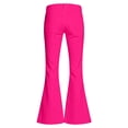 thumbnail image 4 of Landzoo Big Girls Back To School Pants Solid Color Zip Front With Pockets Fall Cozy Girls Flare Leg Trousers Size 15-16 Years, 4 of 7