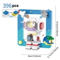 thumbnail image 2 of Figura de astronauta brillante, Mini ladrillos de astronauta, serie aeroespacial espacial con luz, 2 of 7
