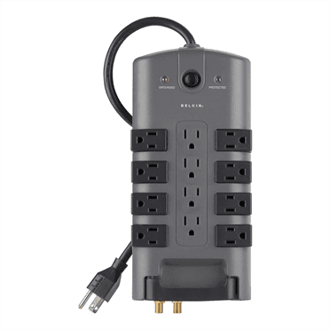 Belkin Office Series Surge Suppressor - Belkin PivotPlug 12-Outlet Surge Protector, 8 ft. Cord