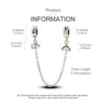 thumbnail image 4 of MULA 925 Sterling Silver DIY Charm Safety Chain fit Bracelet 5A Zircon Rainbow Cat Rubber Stopper for Women Jewelry Making, 4 of 5