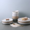 thumbnail image 4 of Famiware 12-Piece Stoneware Dinnerware Set with Plates & Bowls for 4, 4 of 10