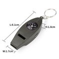 thumbnail image 6 of Huanledash Emergency Whistle Compass Magnifier Thermometer Crisp Sound Keychain Design 4 in 1 Multifunction Hiking Whistle Outdoor Supply, 6 of 7