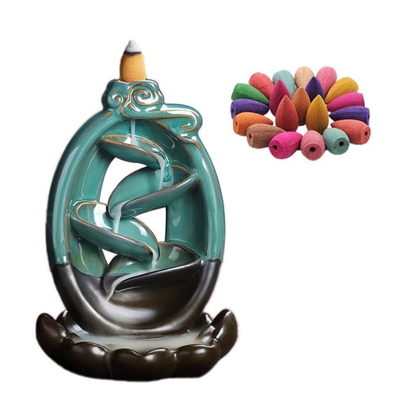 Backflow Holder Base Waterfall Censer Decorative Ornament ,