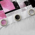 thumbnail image 4 of Manfei Teens Adults Minimalist Rectangle Curtains Pack of 2 (42x84 Each),Ombre Bling Glitter Curtains Blackout,Gradient Geometric Bedroom Curtains,Ultra Soft Home Decor, 4 of 6